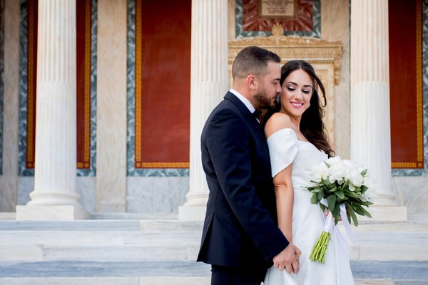 Seaside wedding beneath the Syros sunset | Natalia & Konstantinos