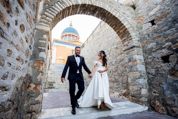 Seaside Wedding Beneath The Syros Sunset