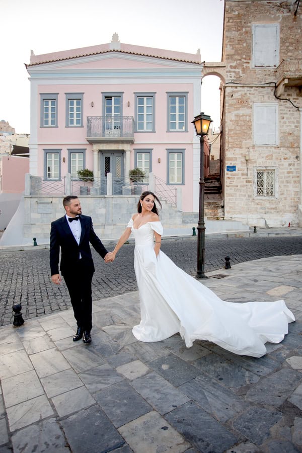 Seaside Wedding Beneath The Syros Sunset