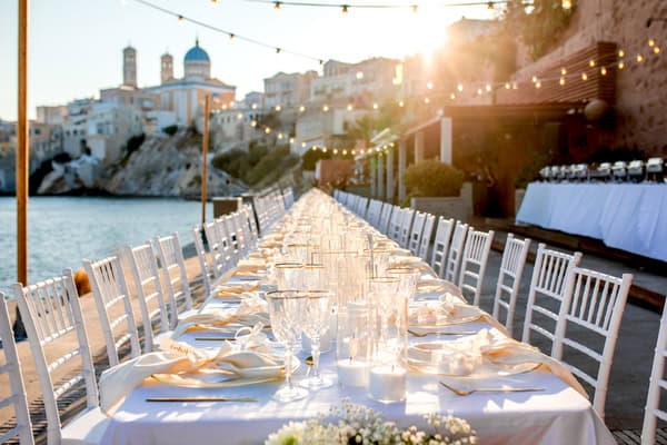 Seaside Wedding Beneath The Syros Sunset