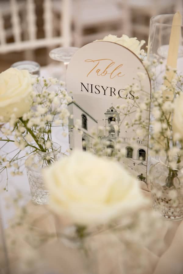 Summer Wedding In Kos With White Flowers And Natural Details