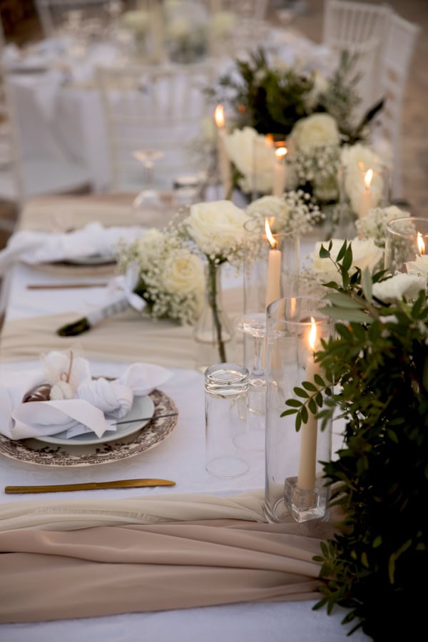 Summer Wedding In Kos With White Flowers And Natural Details