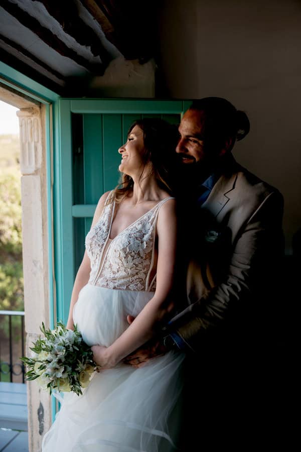 Summer Wedding Naxos White Blooms
