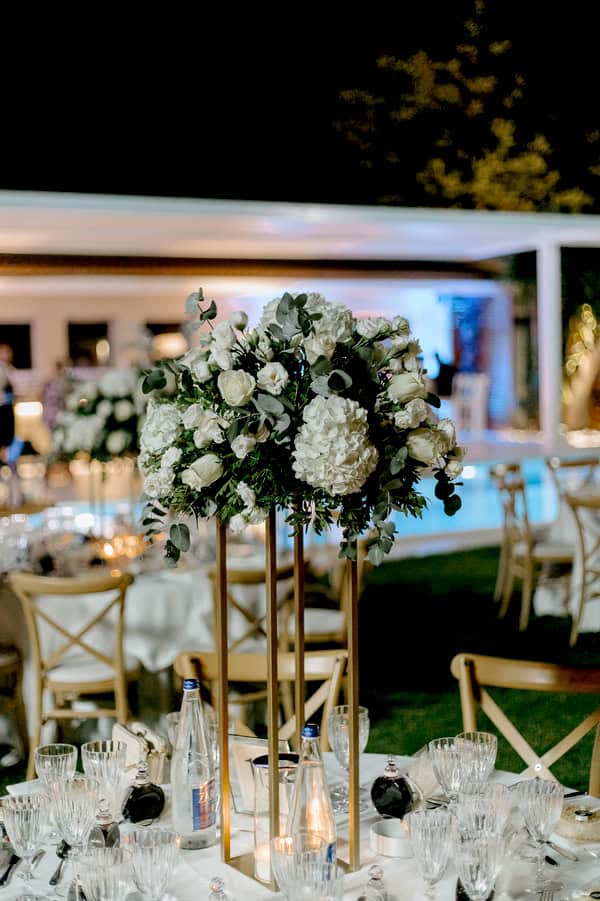 Summer Wedding White Blooms Floral Decor