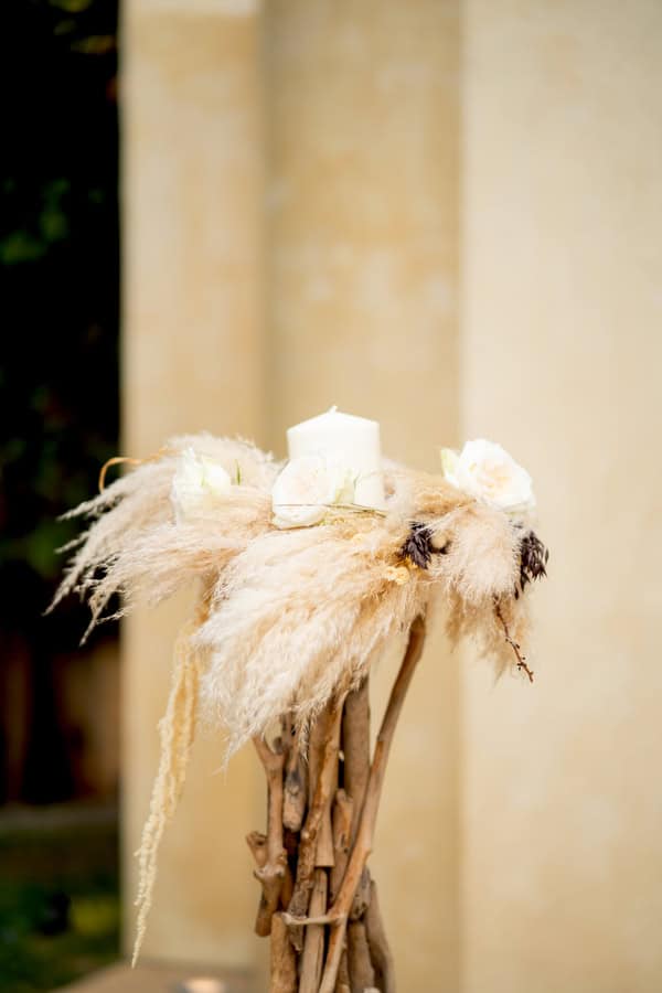Boho Wedding Christening Estate Orizontes Pampas Grass Calla Lilies