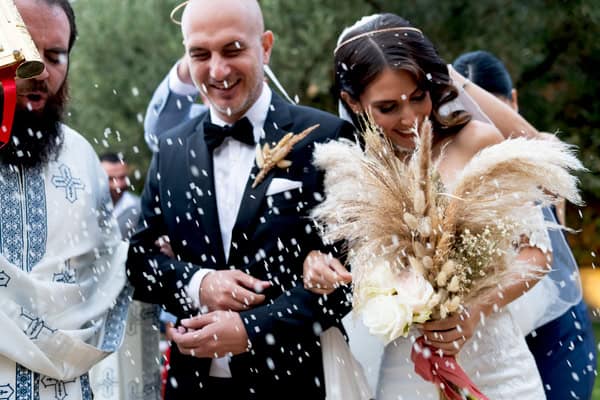 Boho Wedding Christening Estate Orizontes Pampas Grass Calla Lilies