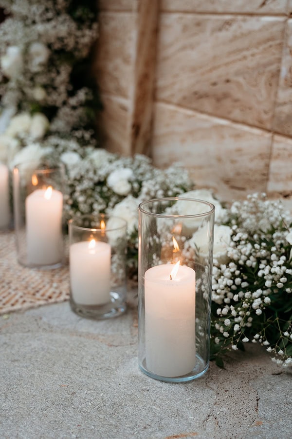 Chic White Flower Wedding Naoussa