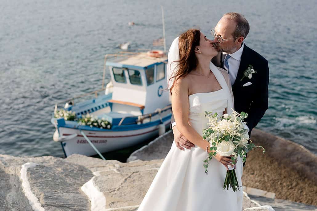 A dreamy summer wedding in Sifnos overlooking the Aegean | Eva & Jonathan