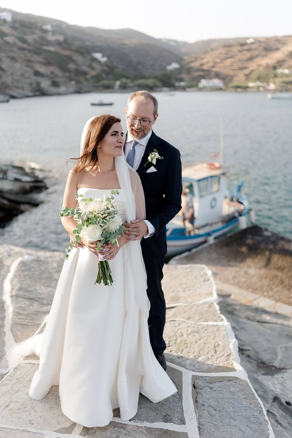 Dreamy Summer Wedding Sifnos Aegean View