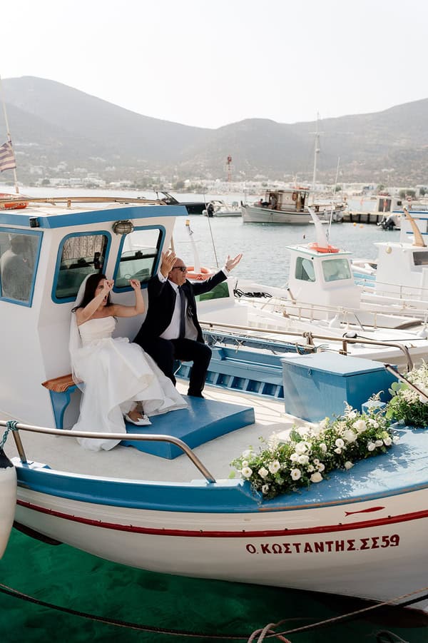 Dreamy Summer Wedding Sifnos Aegean View