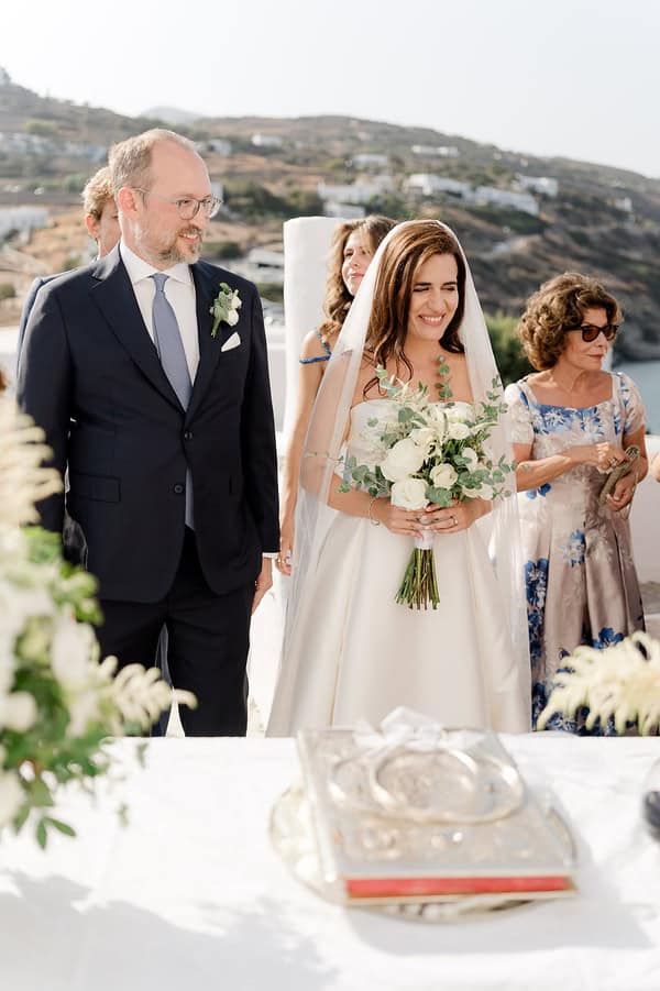 Dreamy Summer Wedding Sifnos Aegean View