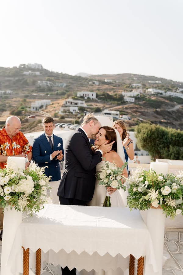 Dreamy Summer Wedding Sifnos Aegean View
