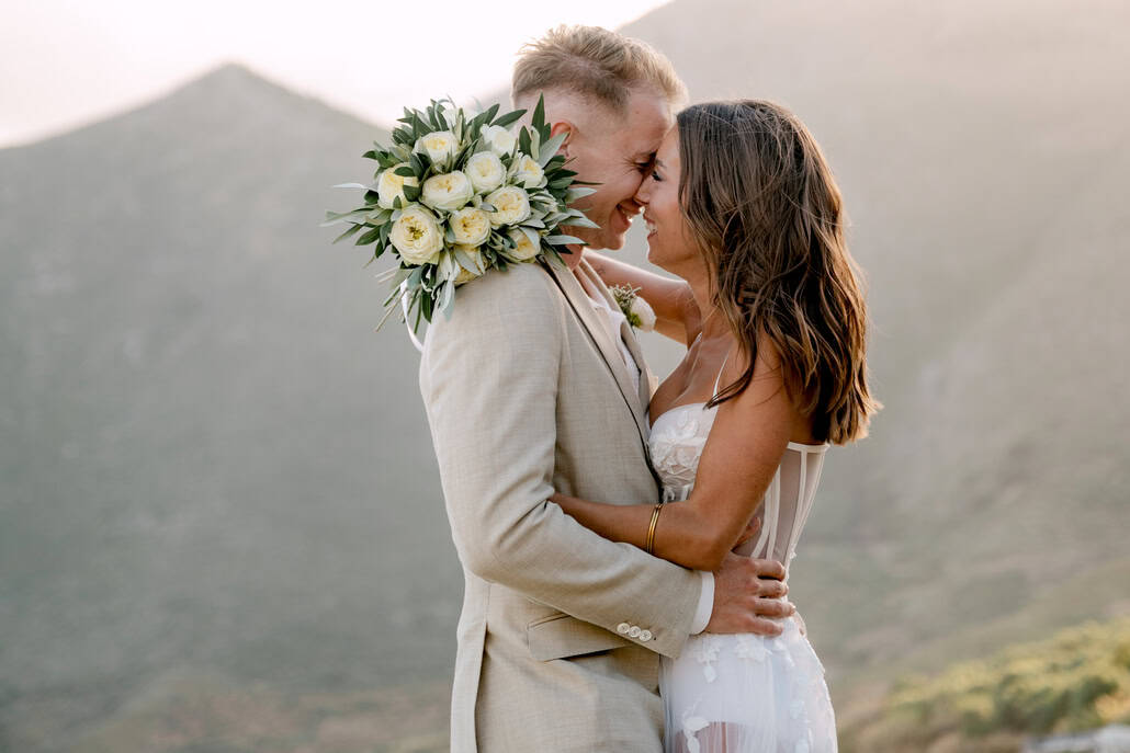 Intimate destination wedding overlooking the sea in Gytheio | Lena & Yannick