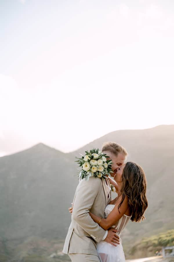 Intimate Destination Wedding Overlooking The Sea In Gytheio