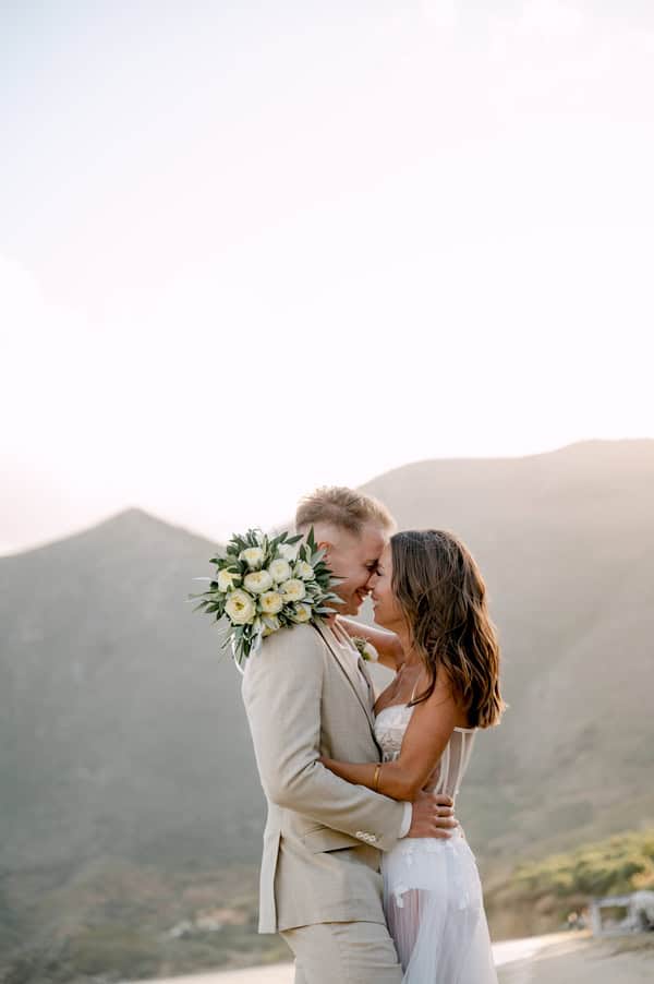 Intimate Destination Wedding Overlooking The Sea In Gytheio