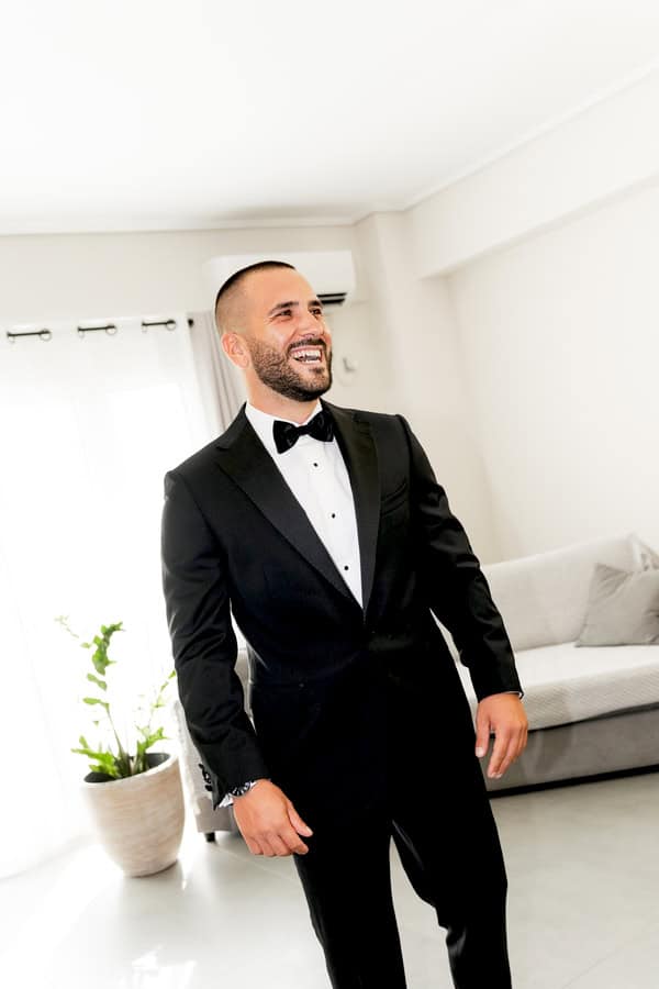 Modern Wedding Athens Red Roses