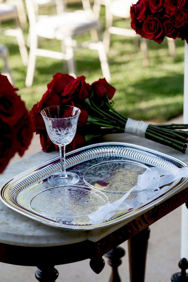 Modern Wedding Athens Red Roses