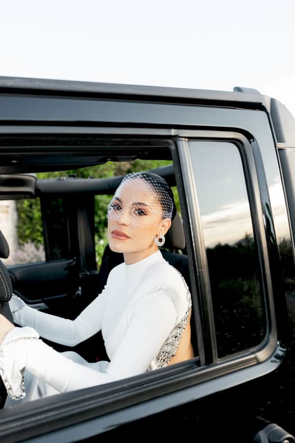 Modern Wedding Athens Red Roses