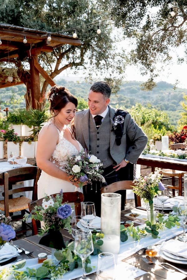 Romantic Fall Destination Wedding Rethymno Crete Rustic Details