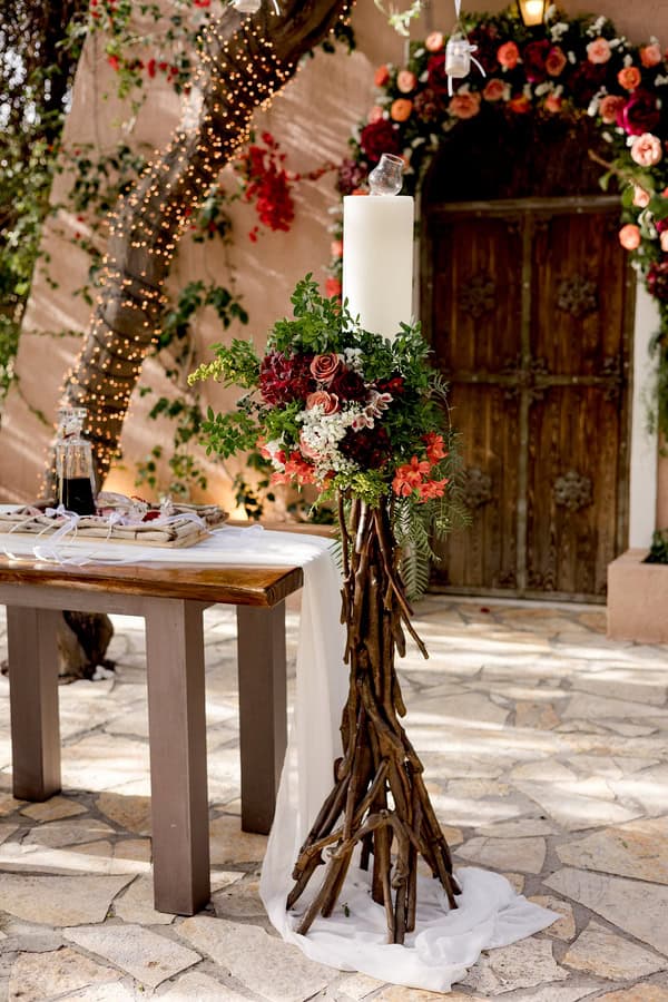 Romantic Spring Wedding Ktima Kleopatra Burgundy Pink