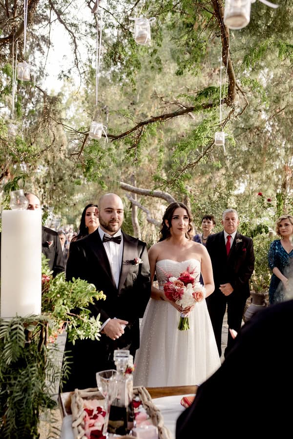 Romantic Spring Wedding Ktima Kleopatra Burgundy Pink