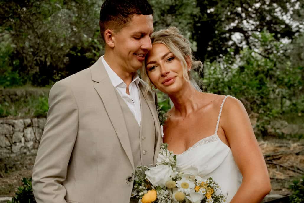 Romantic winery destination wedding in Chania | Ellie & Lewis