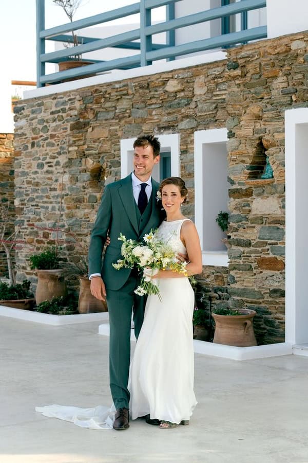 Summer Destination Wedding In Tinos Overlooking The Endless Blue