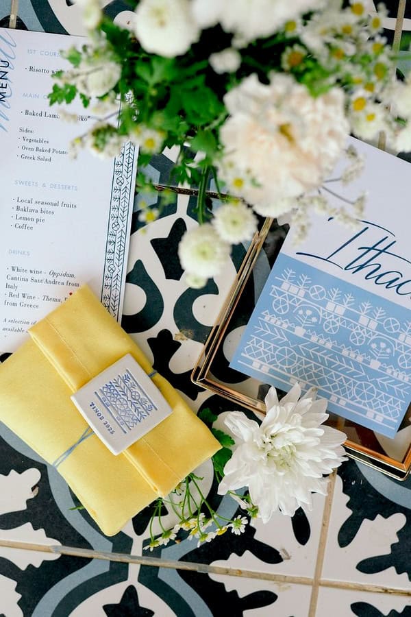 Summer Destination Wedding In Tinos Overlooking The Endless Blue