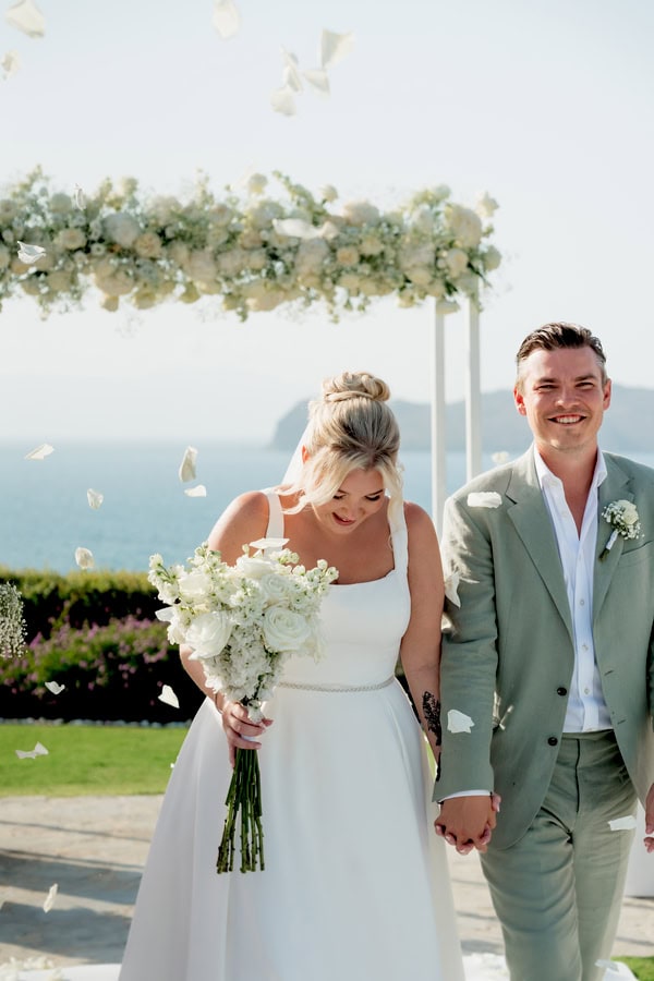 Summer Destination Wedding Sea View Chania Crete