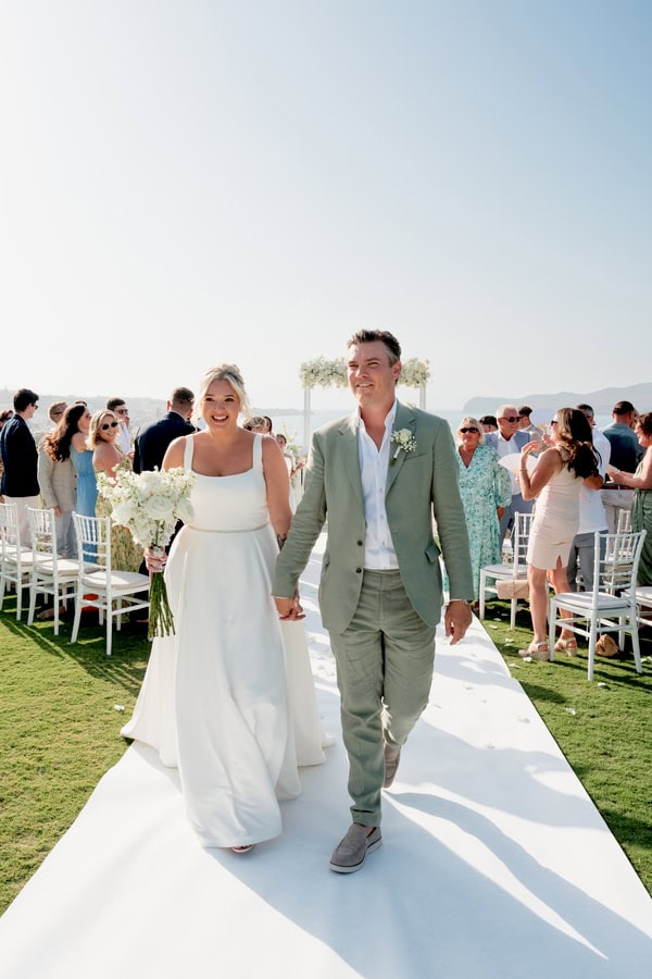 Summer Destination Wedding Sea View Chania Crete