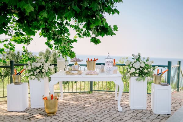 Summer Wedding Greek Italian Touches