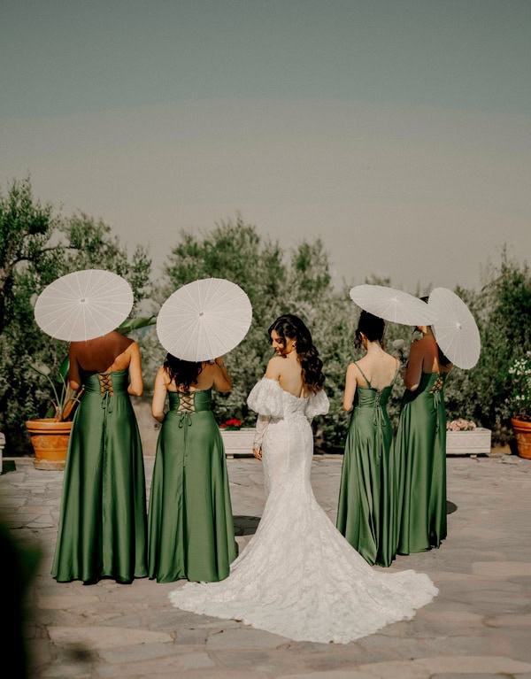 Summer Wedding Greek Italian Touches