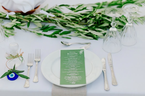 Summer Wedding Greek Italian Touches