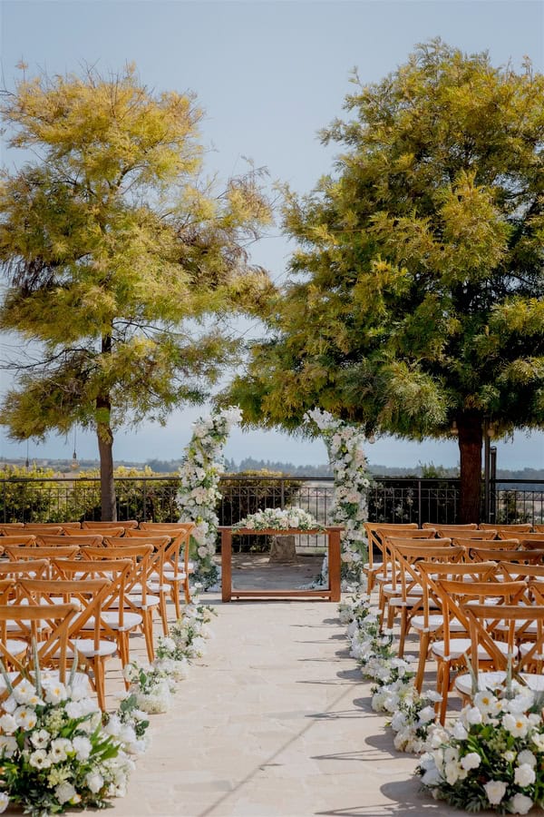 White Floral Summer Wedding Liopetro Wedding Venue Paphos