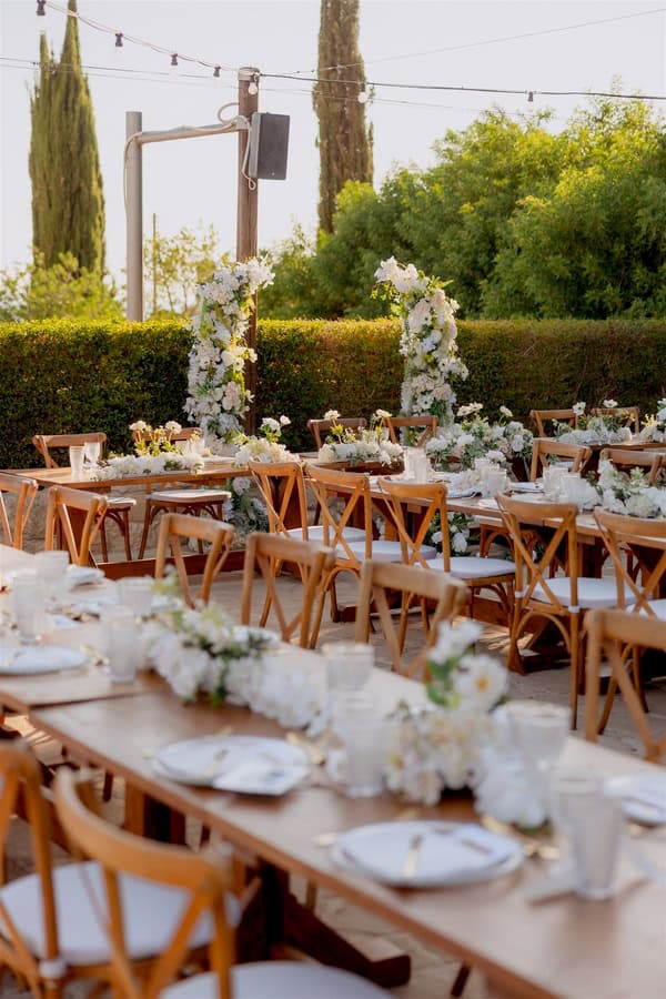 White Floral Summer Wedding Liopetro Wedding Venue Paphos