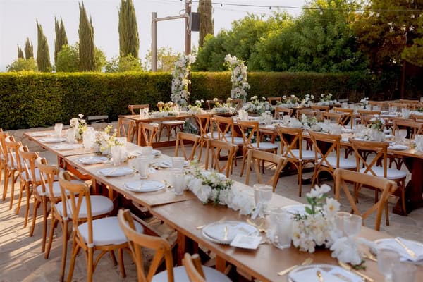White Floral Summer Wedding Liopetro Wedding Venue Paphos