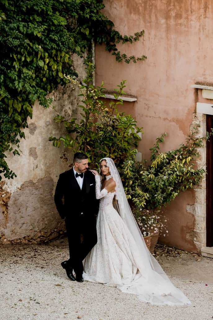 Chic wedding in Chania with white blooms | Katerina & Spyros