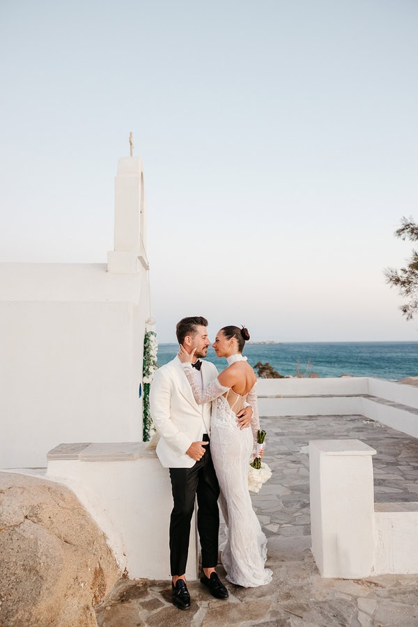 Dreamy White Details Wedding Naxos