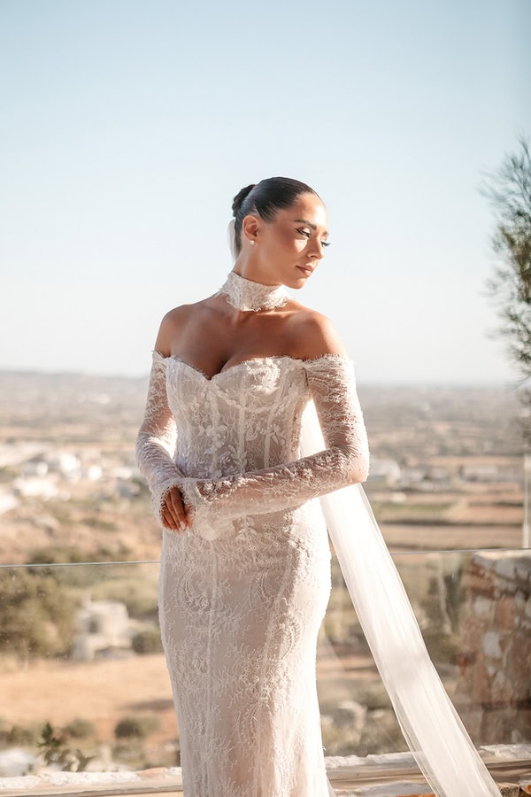 Dreamy White Details Wedding Naxos