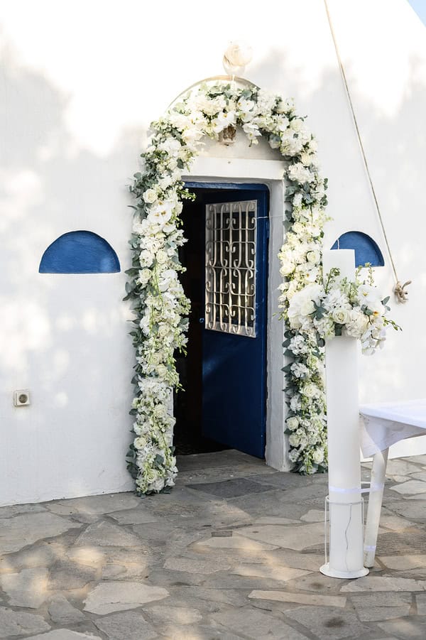 Dreamy White Details Wedding Naxos