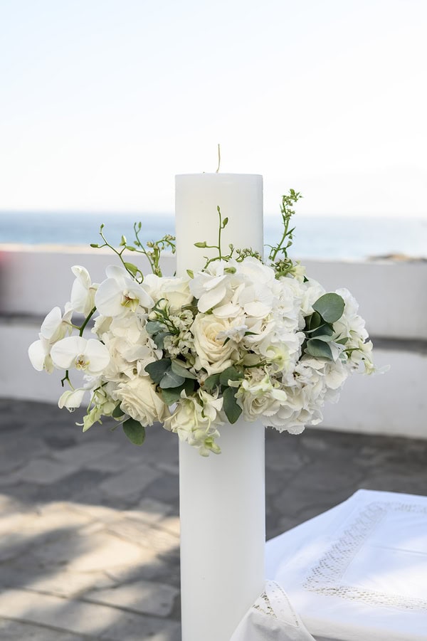 Dreamy White Details Wedding Naxos