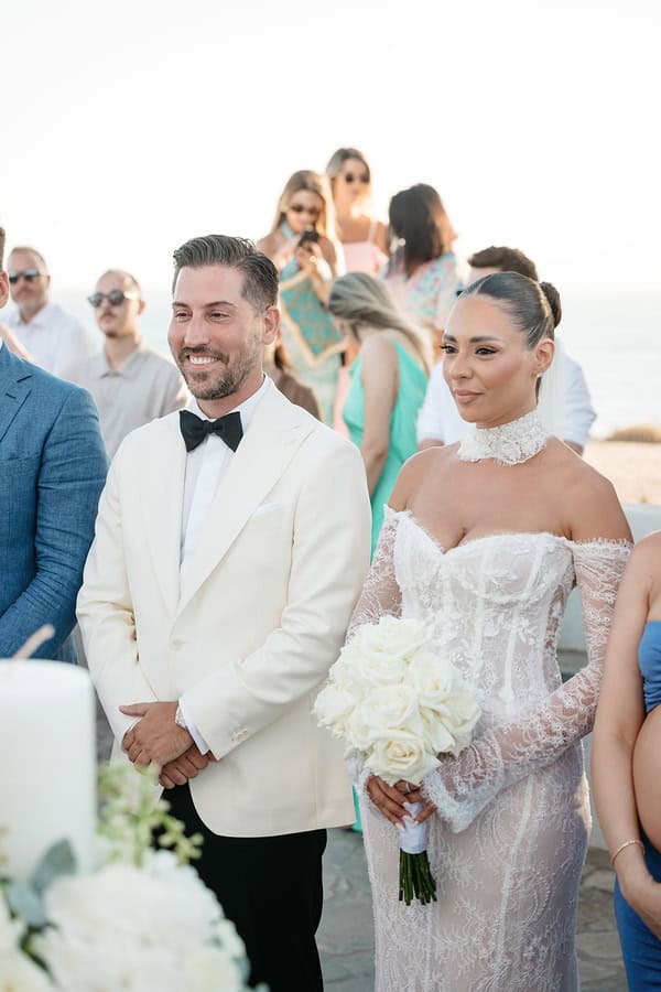 Dreamy White Details Wedding Naxos