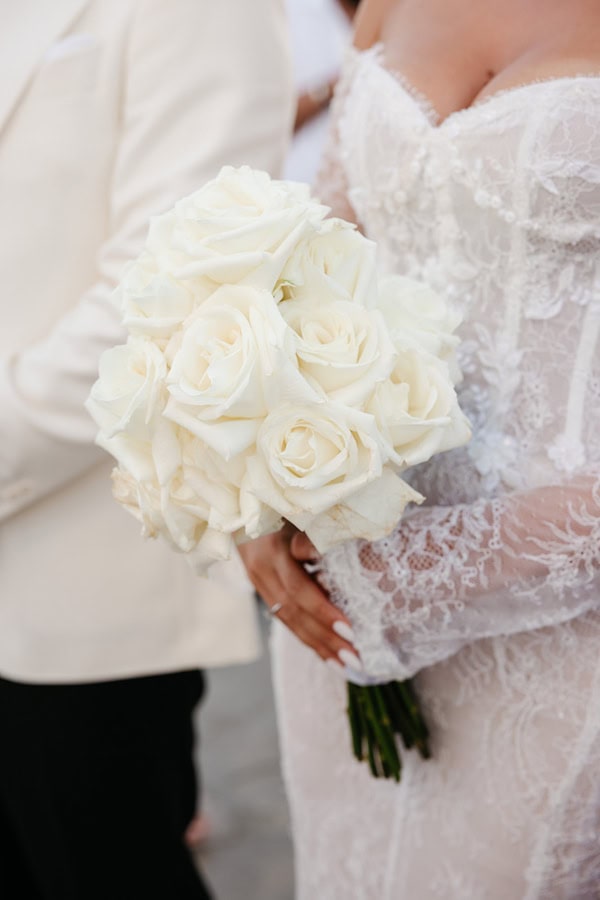 Dreamy White Details Wedding Naxos
