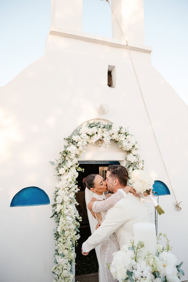 Dreamy White Details Wedding Naxos