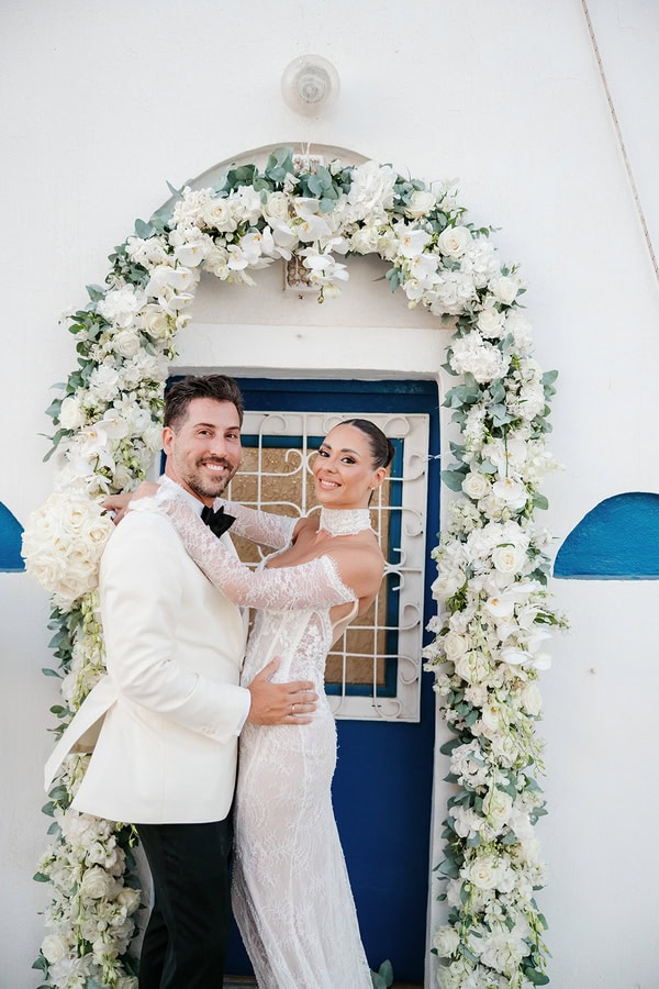 Dreamy White Details Wedding Naxos
