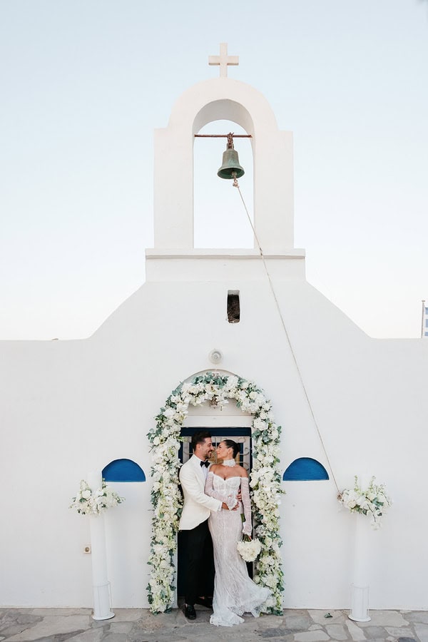 Dreamy White Details Wedding Naxos