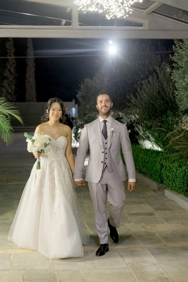 Fairytale Destination Wedding White Roses Eucalyptus