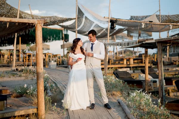 Romantic Beach Summer Wedding Pylos