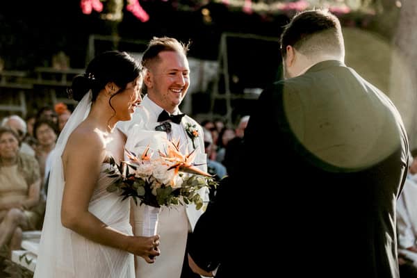Romantic Destination Wedding Lake Vouliagmeni Tropical Details