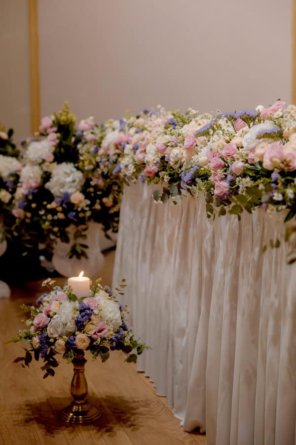 Romantic Spring Wedding Sparta Blush Pink Roses